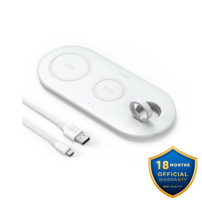 Anker PowerWave 3 In 1 Qi Certified Pad Wireless Charging Station